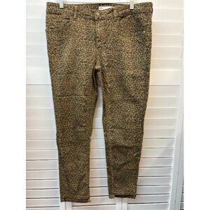 Zara Z1975 Leopard Print Skinny Jeans Women Stretch Denim